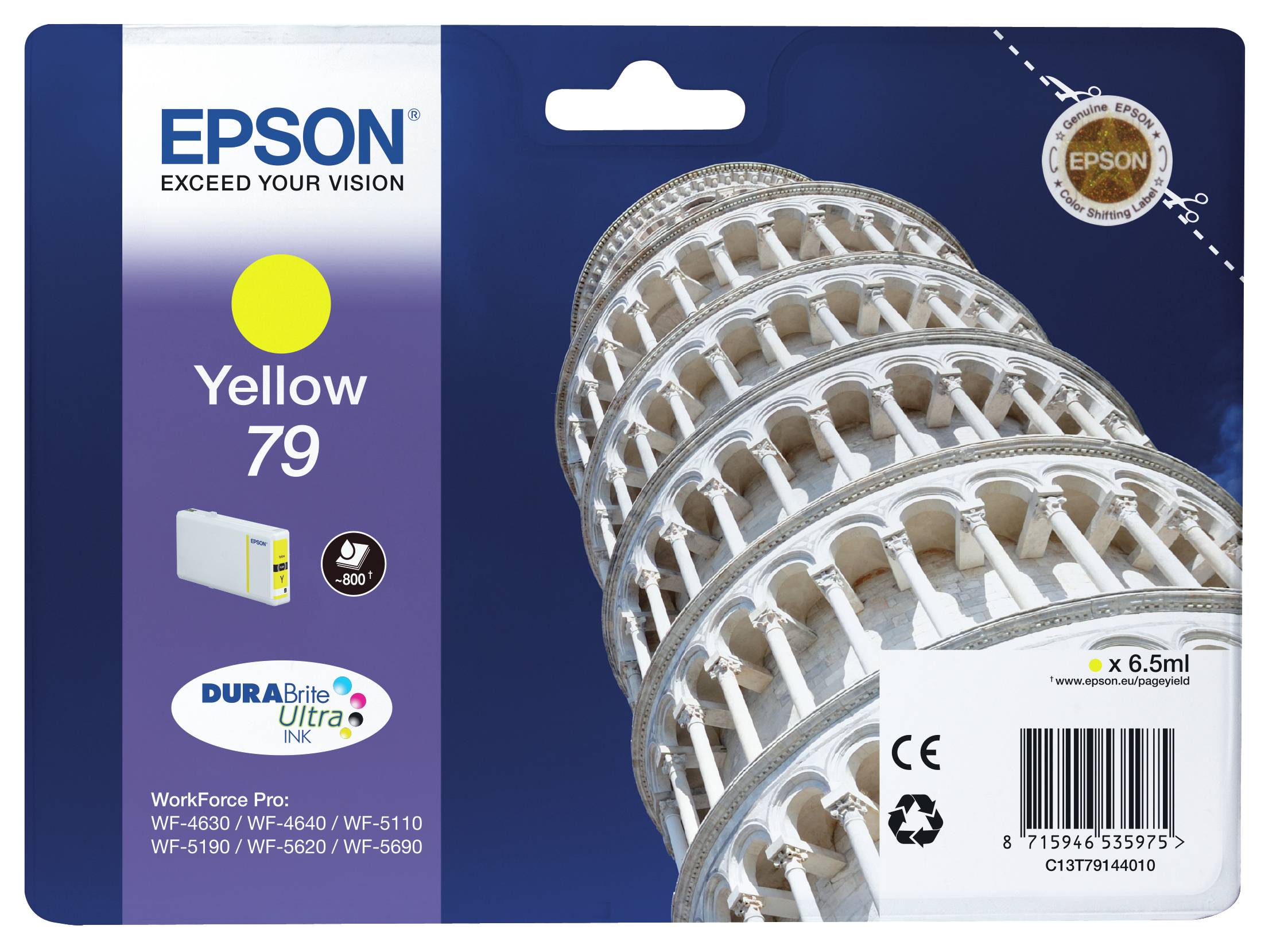 Epson Druckerpatrone T7914, 79 Original Gelb C13T79144010