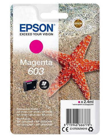 Epson Druckerpatrone T03U34, 603 Original Magenta C13T03U34010