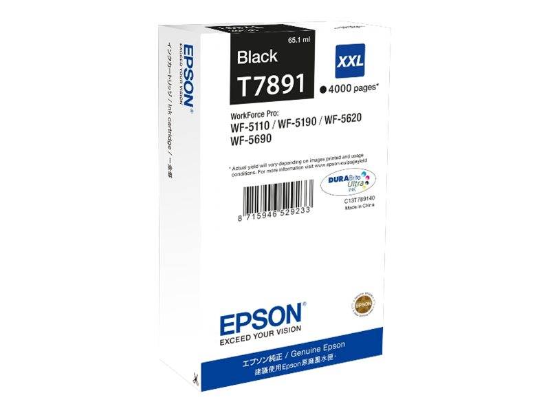 Epson Druckerpatrone T7891, 79XXL Original Schwarz C13T789140