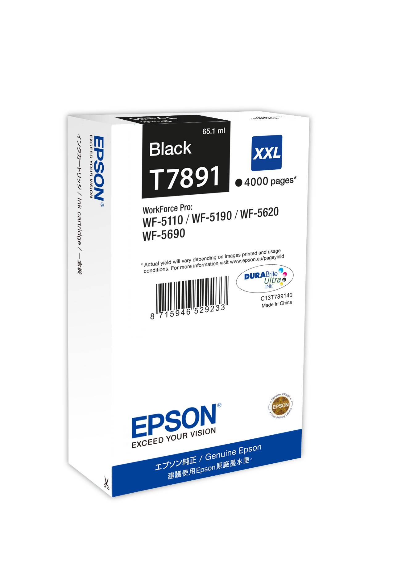 Epson Druckerpatrone T7891, 79XXL Original Schwarz C13T789140