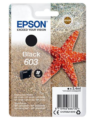 Epson Druckerpatrone T03U14, 603 Original Schwarz C13T03U14010