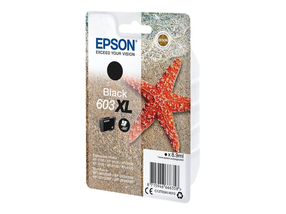 Epson Druckerpatrone T03A14, 603XL Original Schwarz C13T03A14010