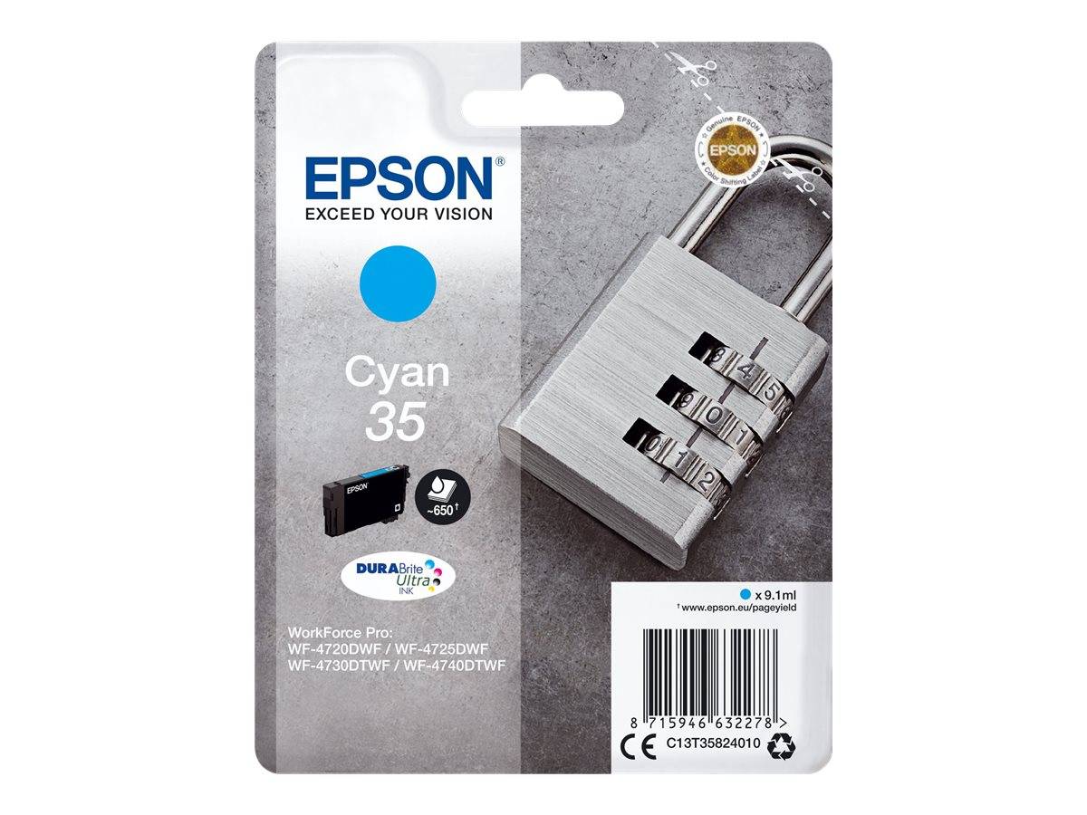 Epson Druckerpatrone T3582, 35 Original Cyan C13T35824010
