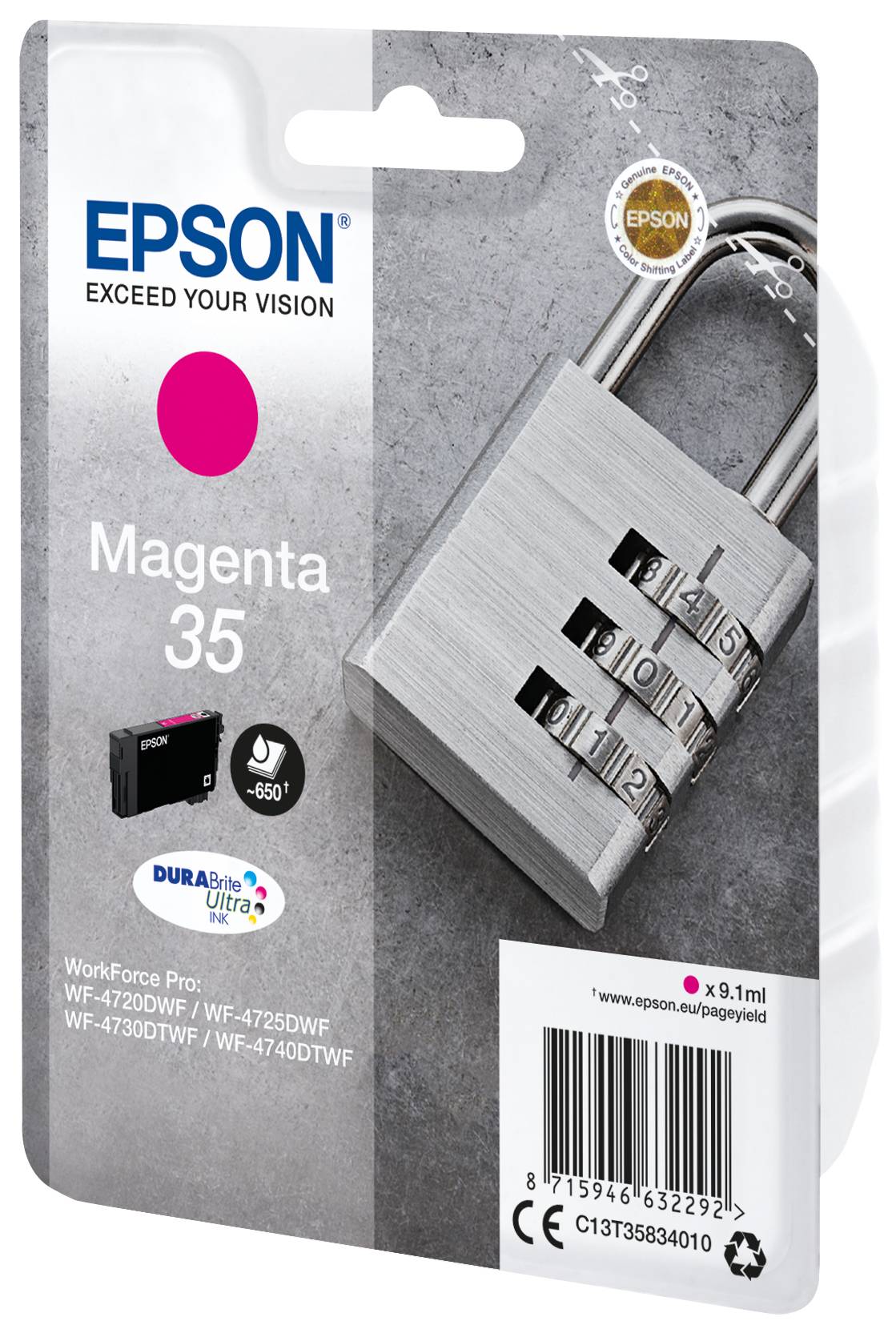 Epson Druckerpatrone 35 Original Magenta C 13 T 35834010