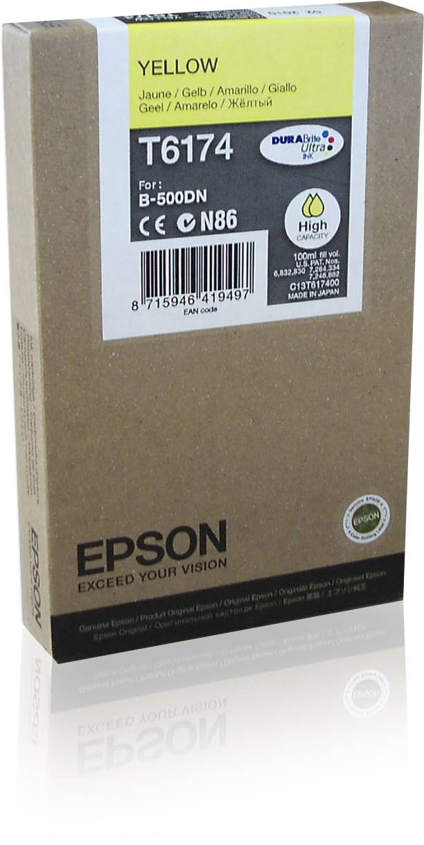 Epson T6174 - 100 ml - mit hoher Kapazität - Gelb - original - Tintenpatrone - f