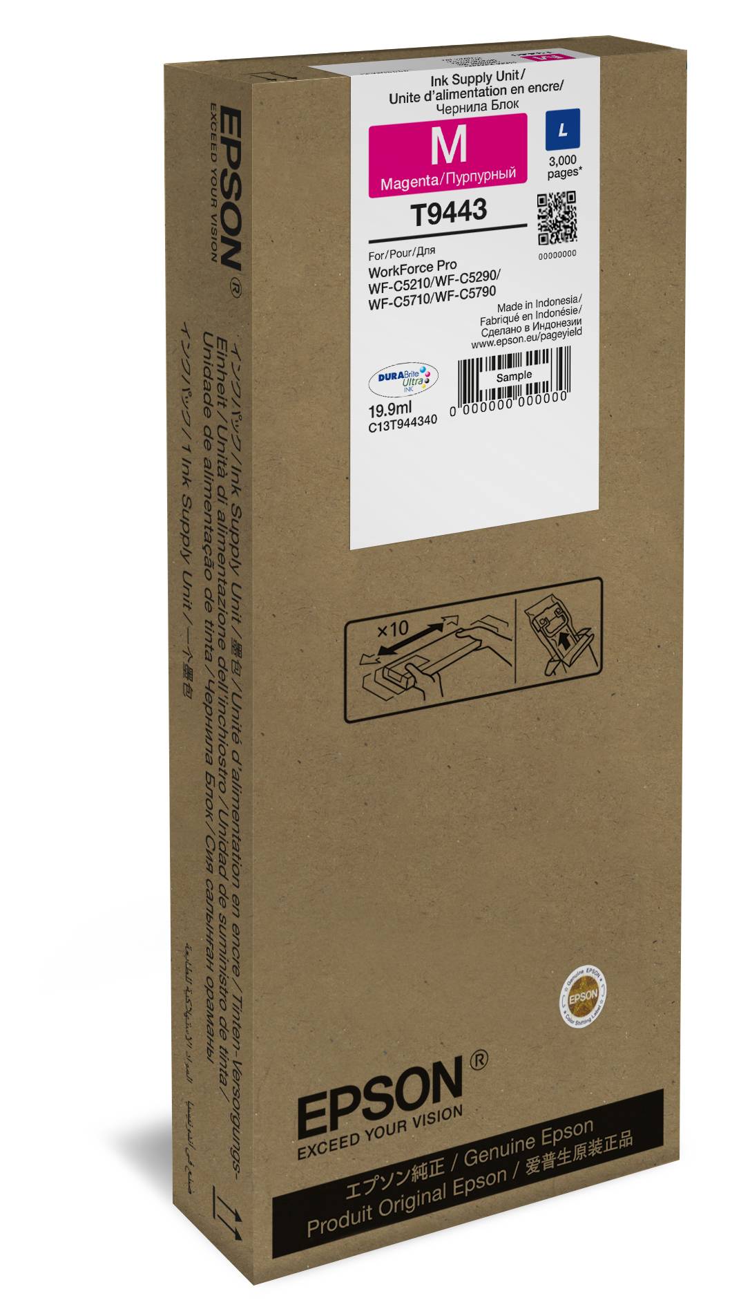 Epson Druckerpatrone T9443 L Original Magenta C13T944340