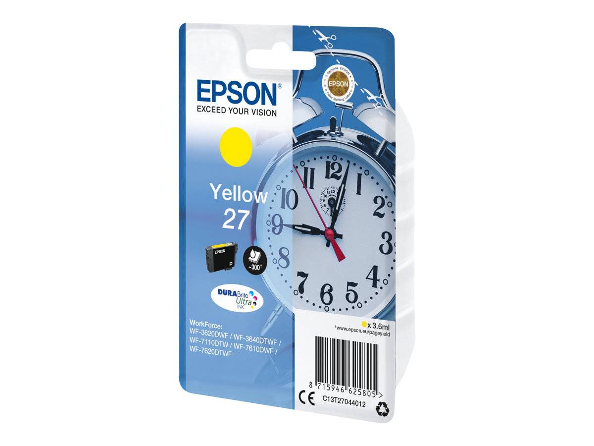 Epson Druckerpatrone 27 Original Gelb C 13 T 27044012