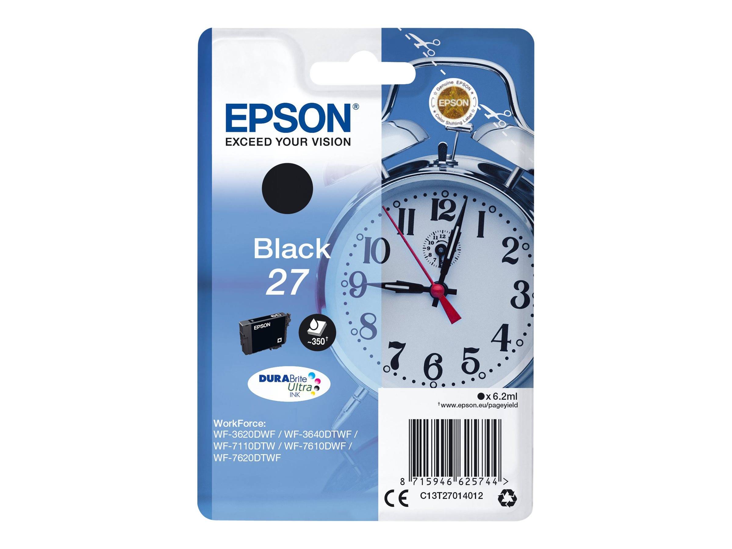 Epson 27 - 6.2 ml - Schwarz - original - Tintenpatrone