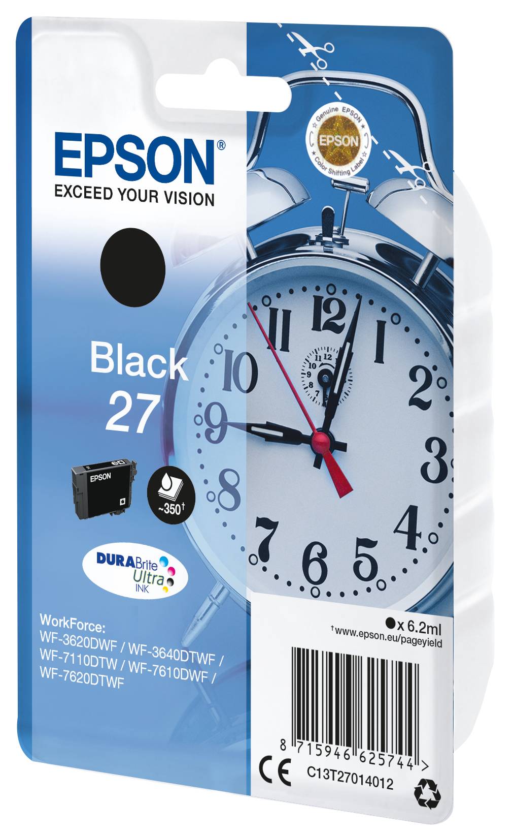 Epson 27 - 6.2 ml - Schwarz - original - Tintenpatrone