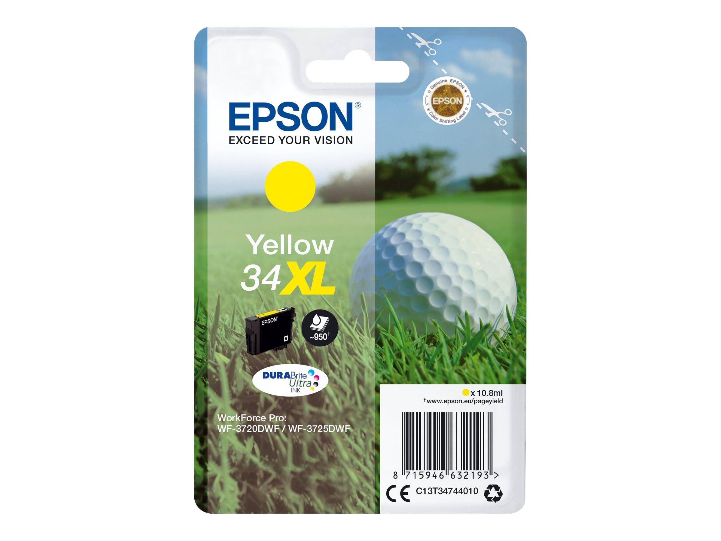 Epson Druckerpatrone T3464, 34 Original Gelb C13T34644010