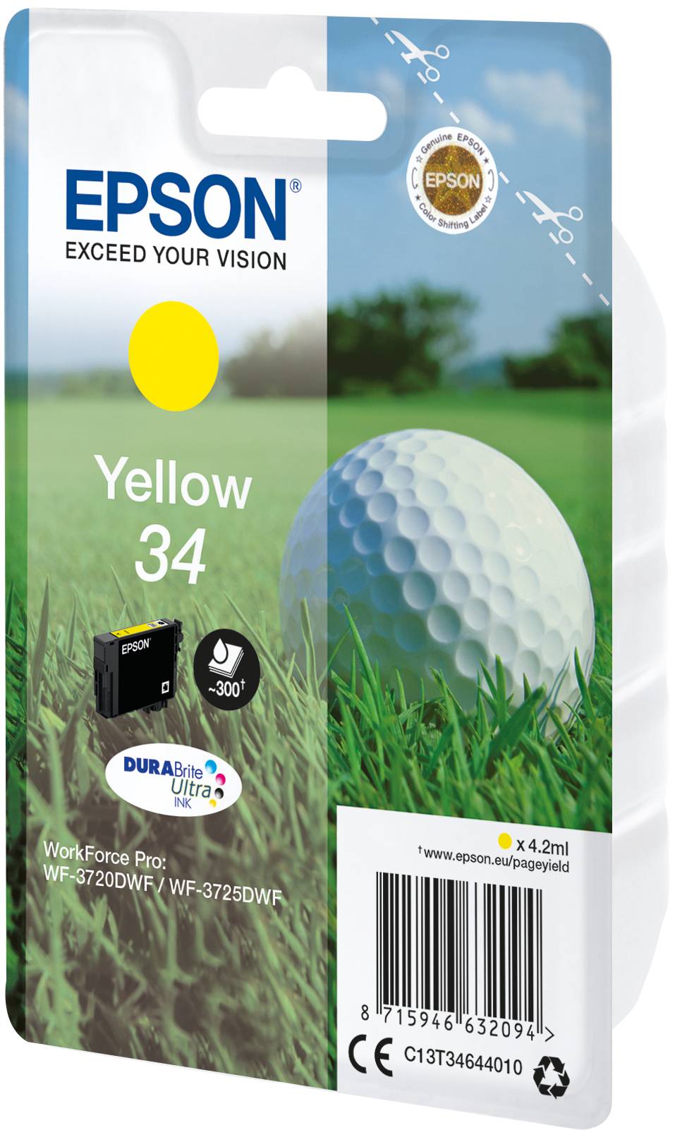 Epson Druckerpatrone T3464, 34 Original Gelb C13T34644010
