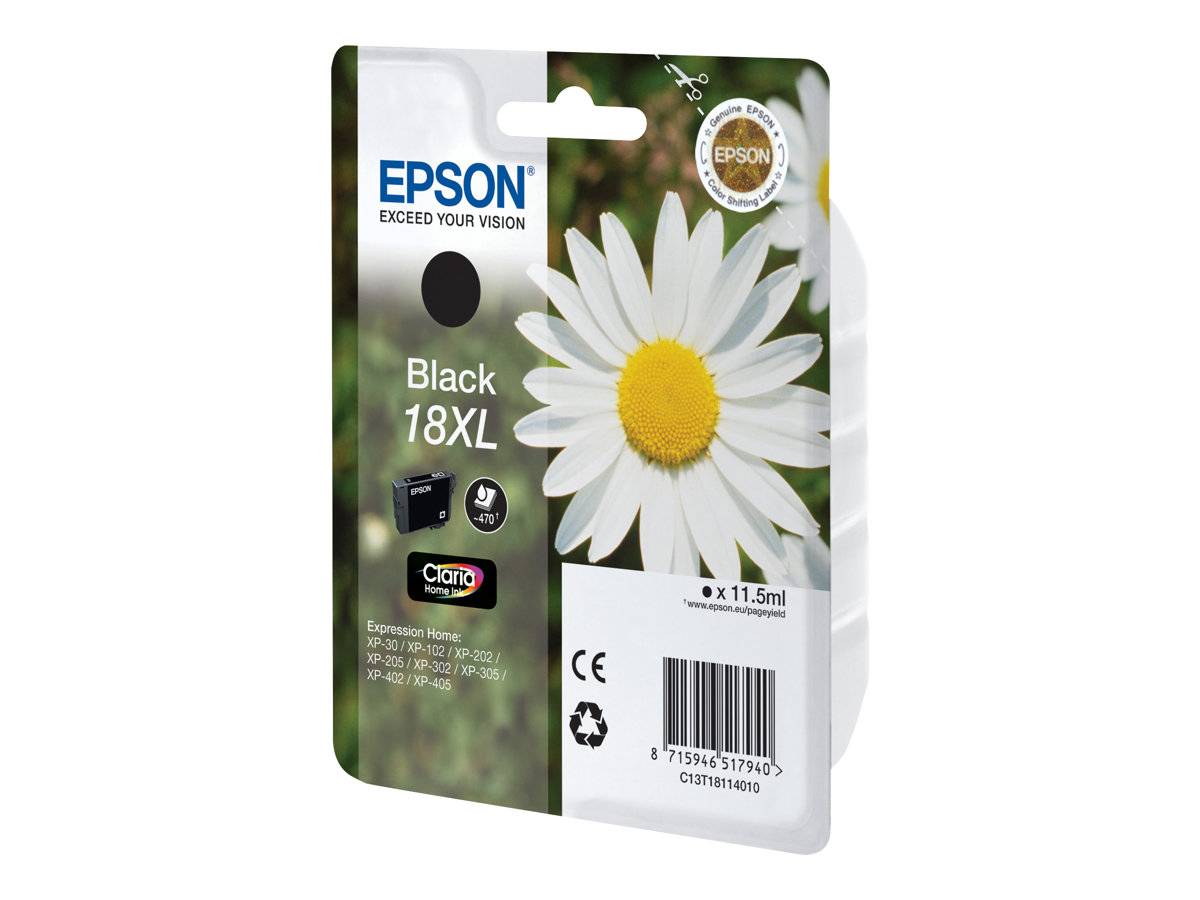 Epson 18XL - XL - Schwarz - Original - Tintenpatrone