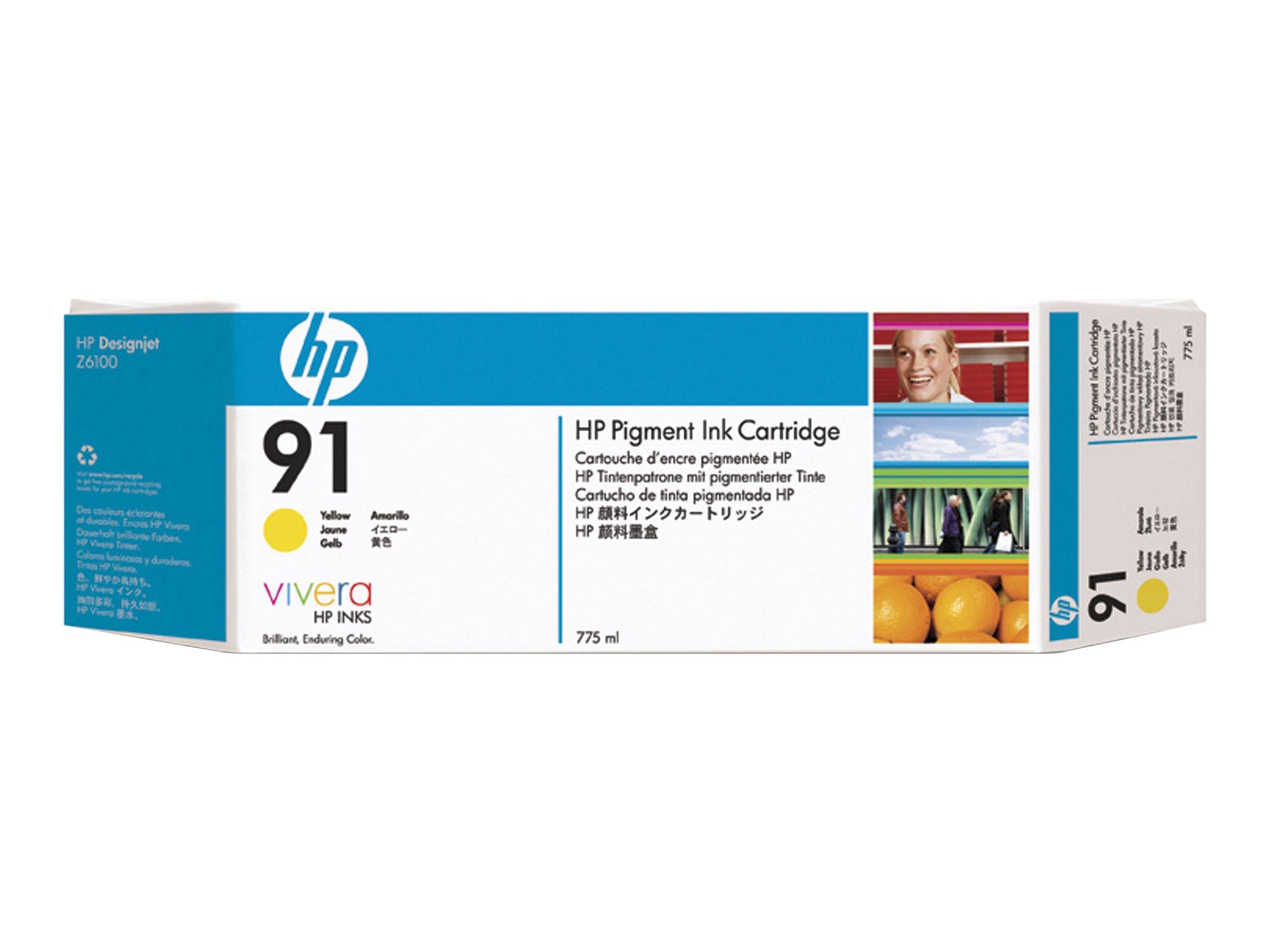 HP Druckerpatrone 91 Original Gelb C9469A