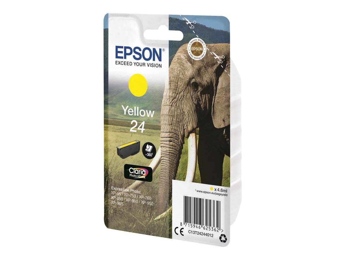 Epson Druckerpatrone T2424, 24 Original Gelb C13T24244012