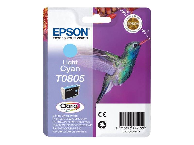 Epson Druckerpatrone T0805 Original Hell Cyan C13T08054011