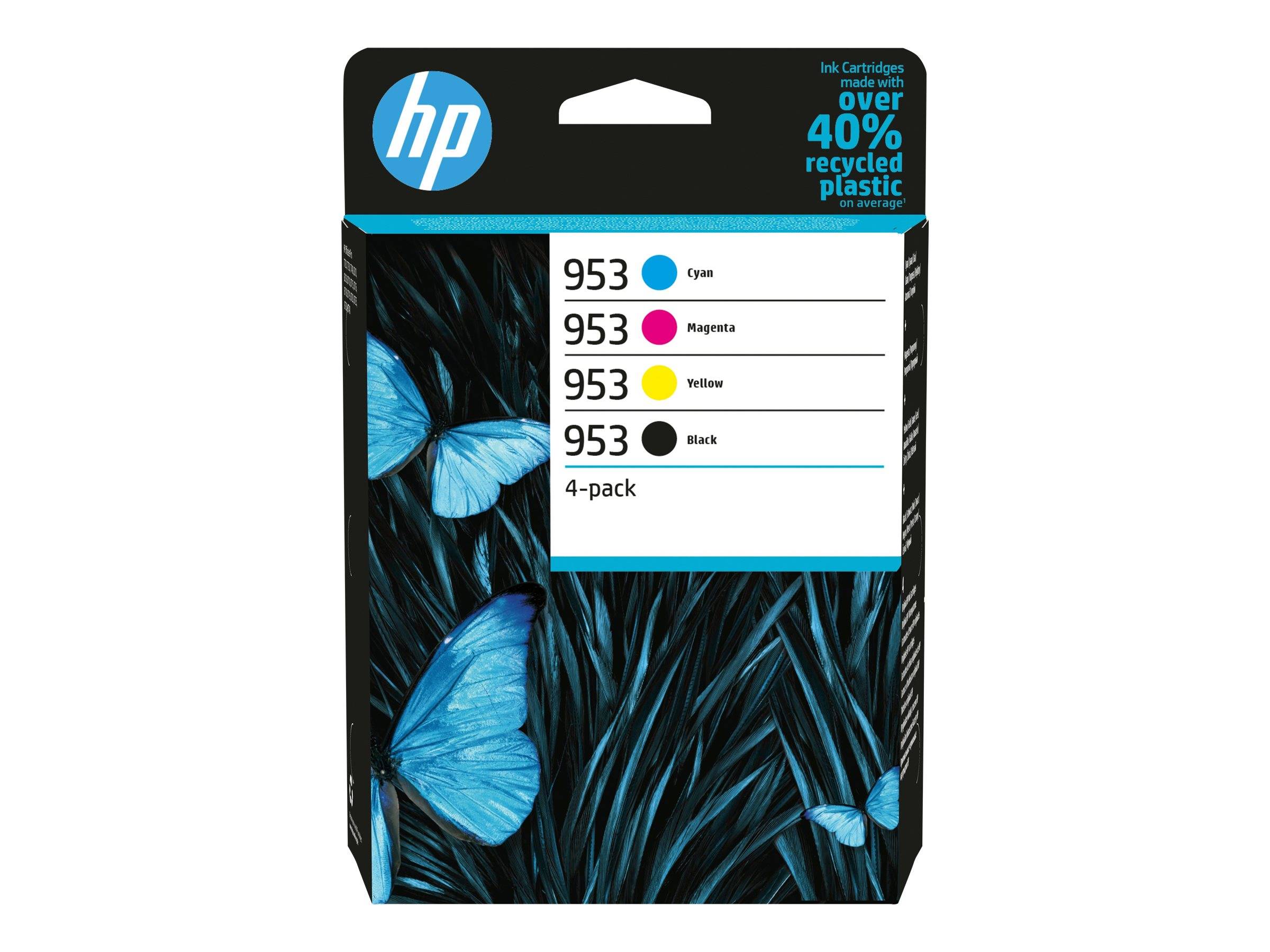 HP 953 Druckerpatrone 4er-Pack Original Schwarz, Cyan, Magenta, Gelb 6ZC69AE Tinte