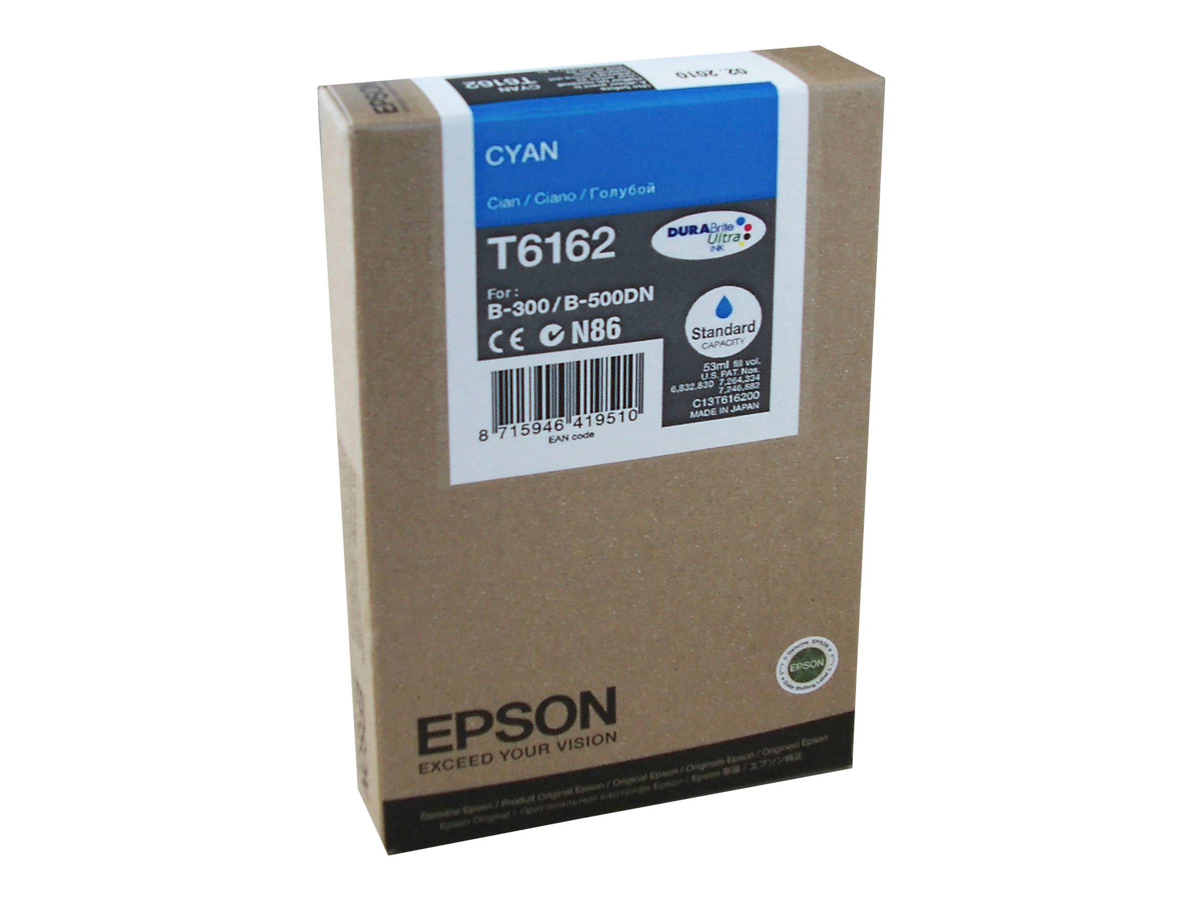 Epson T6162 - 53 ml - Cyan - original - Tintenpatrone - für B 300 - 310N - 500DN