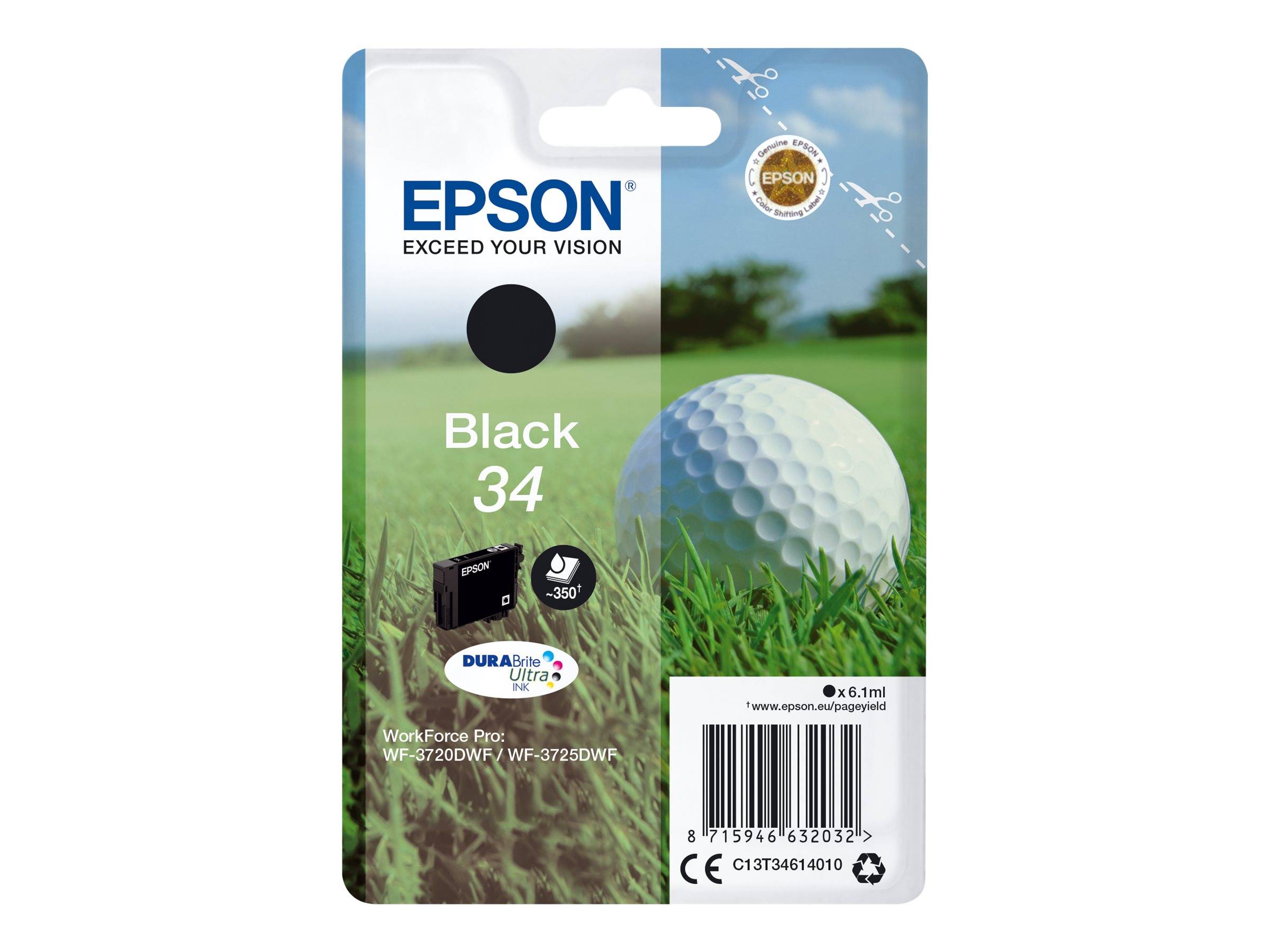 Epson Druckerpatrone T3461, 34 Original Schwarz C13T34614010