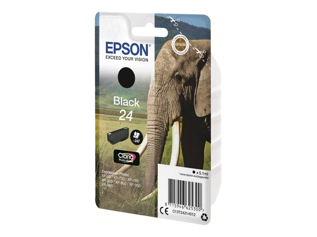 Epson Druckerpatrone T2421, 24 Original Schwarz C13T24214012
