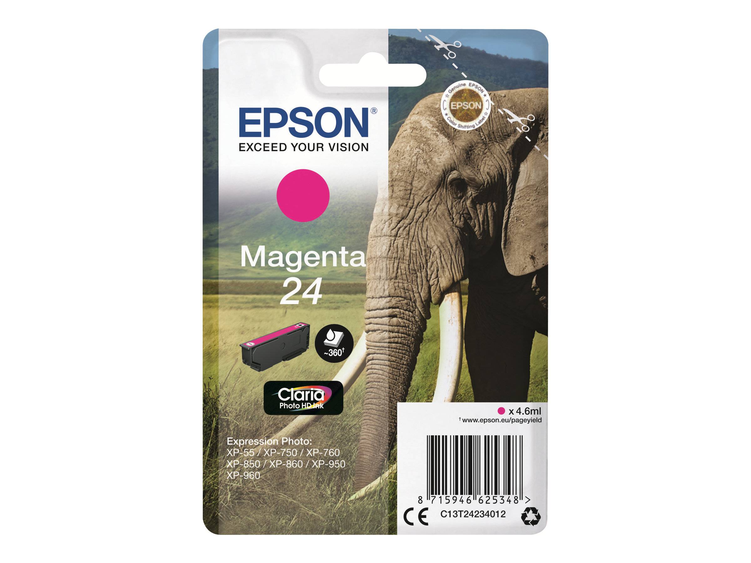 Epson Druckerpatrone T2423, 24 Original Magenta C13T24234012
