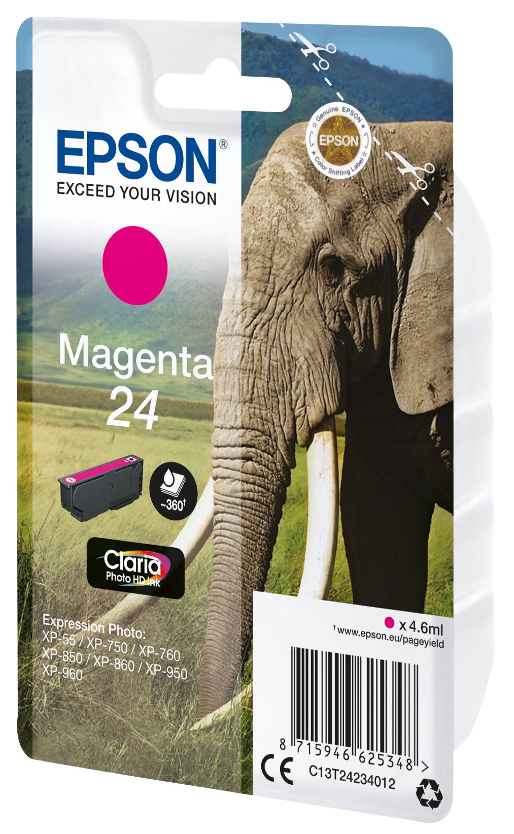 Epson Druckerpatrone T2423, 24 Original Magenta C13T24234012