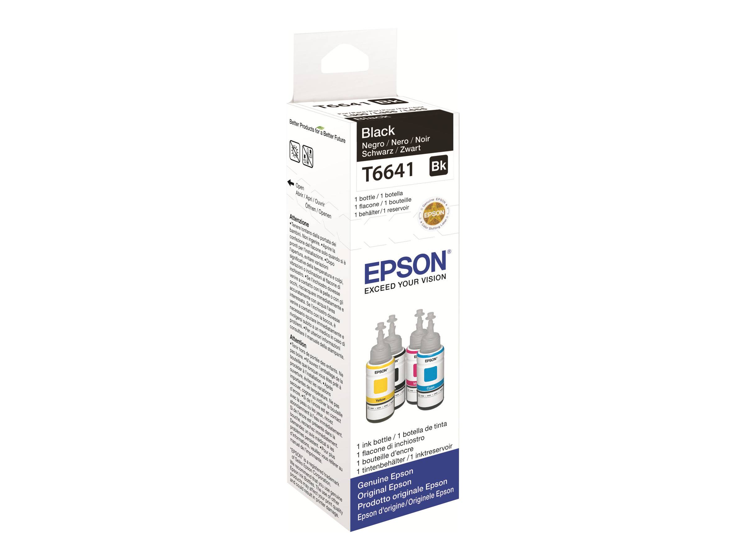 Epson C13T66414010 664 EcoTank Nachfülltinte Original Epson Schwarz 70 ml