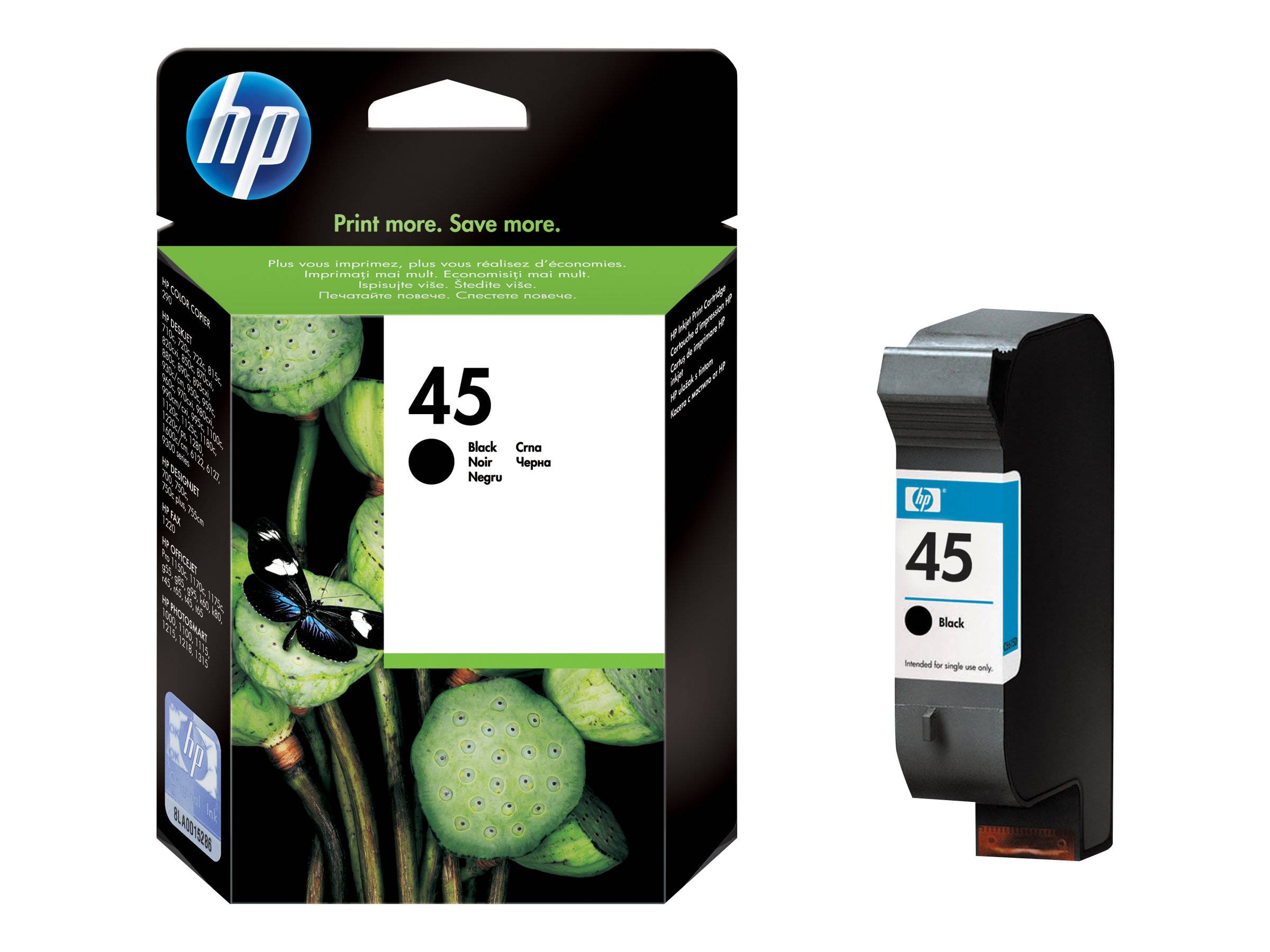 HP Druckerpatrone 45 Original Schwarz 51645AE Tinte