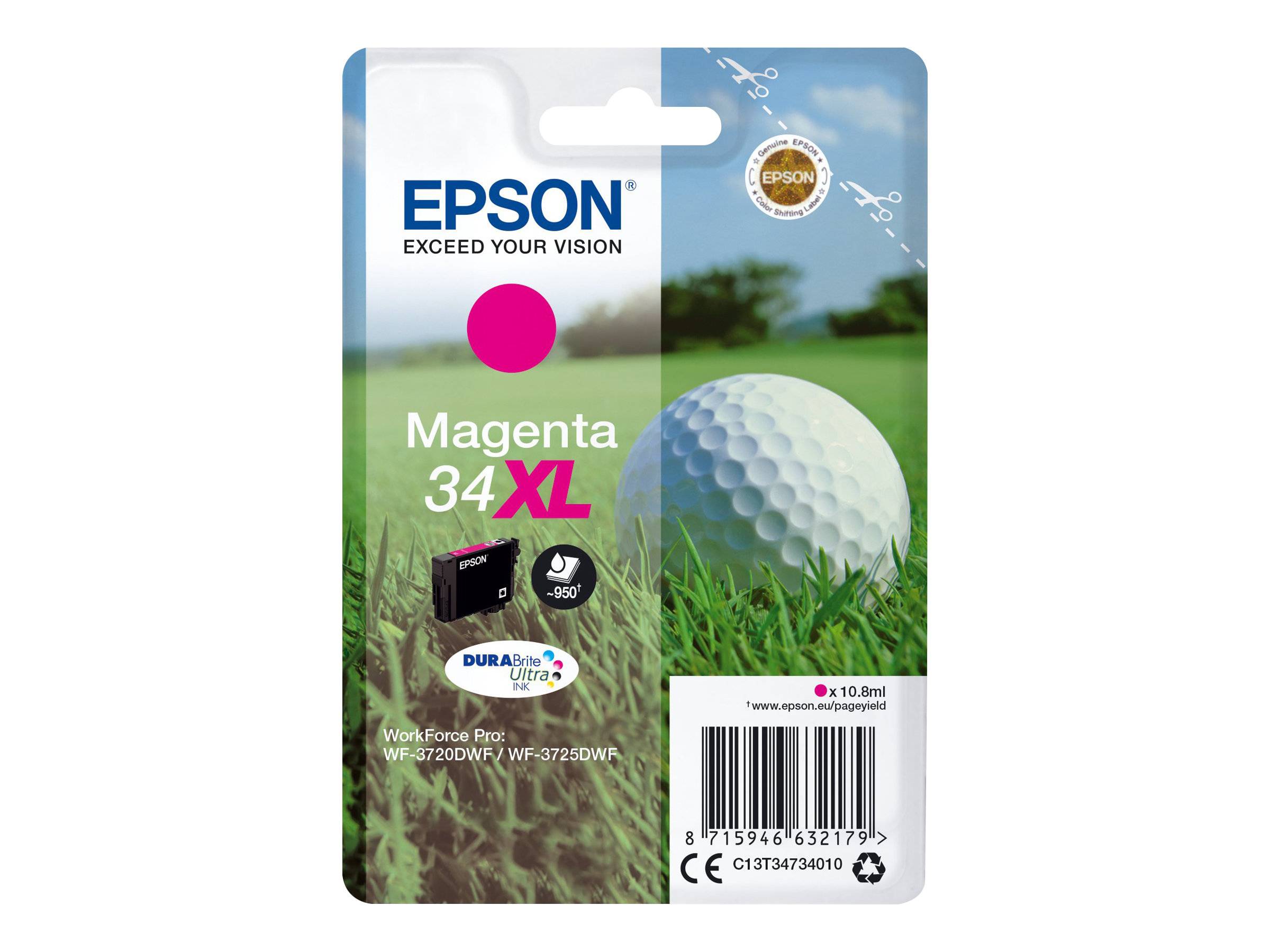 Epson Druckerpatrone T3473, 34XL Original Magenta C13T34734010