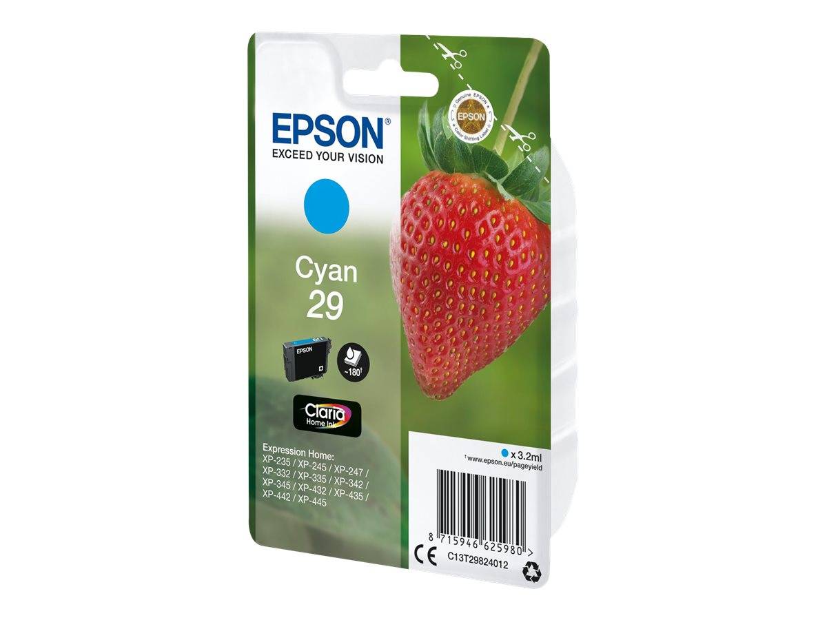 Epson Druckerpatrone T2982, 29 Original Cyan C13T29824012