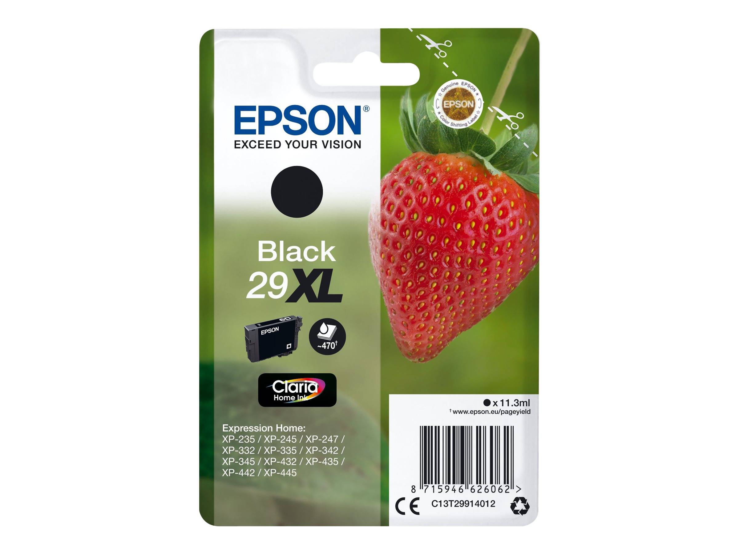 Epson Druckerpatrone T2991, 29XL Original Schwarz C13T29914012