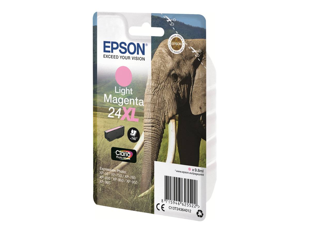 Epson Druckerpatrone T2436, 24XL Original Hell Magenta C13T24364012