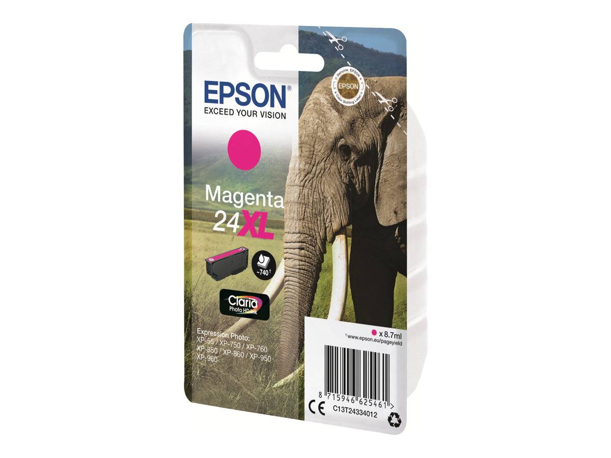 Epson Druckerpatrone T2433, 24XL Original Magenta C13T24334012