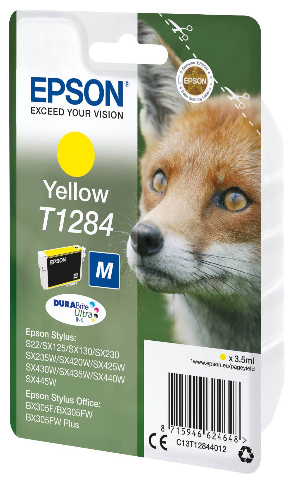 Epson Druckerpatrone T1284 Original Gelb C13T12844012