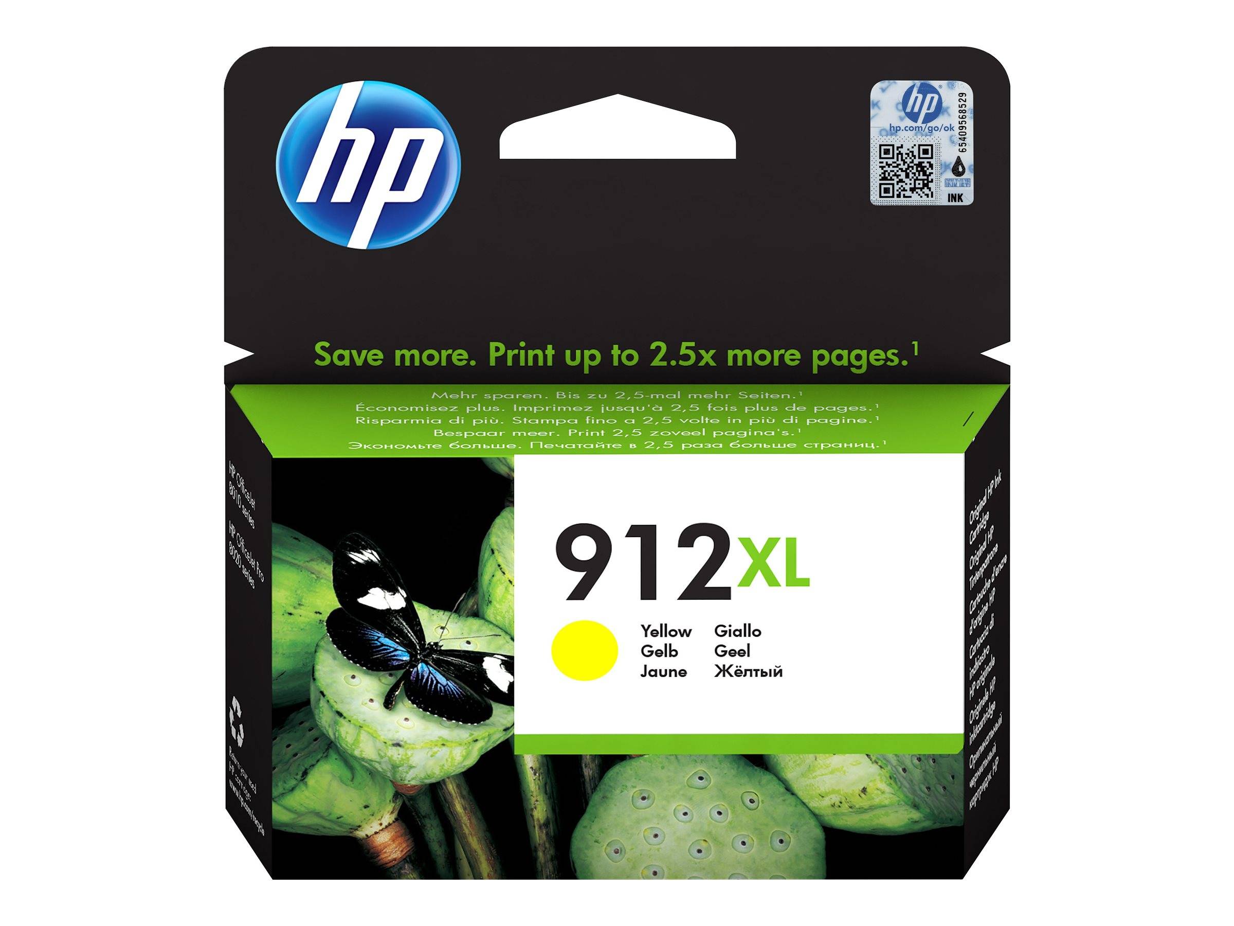 HP 912XL Druckerpatrone Original Gelb 3YL83AE Tinte