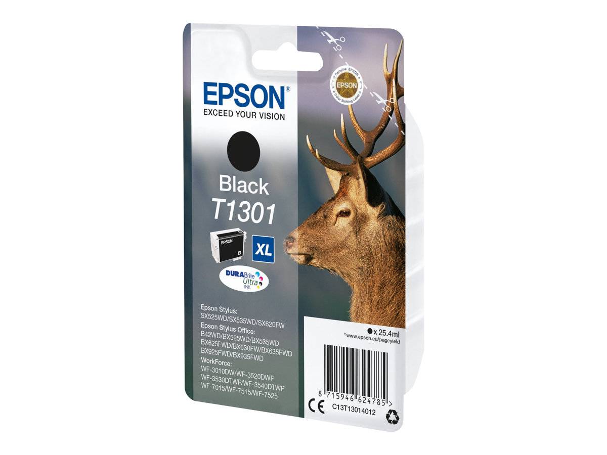 Epson Druckerpatrone T1301 Original Schwarz C13T13014012