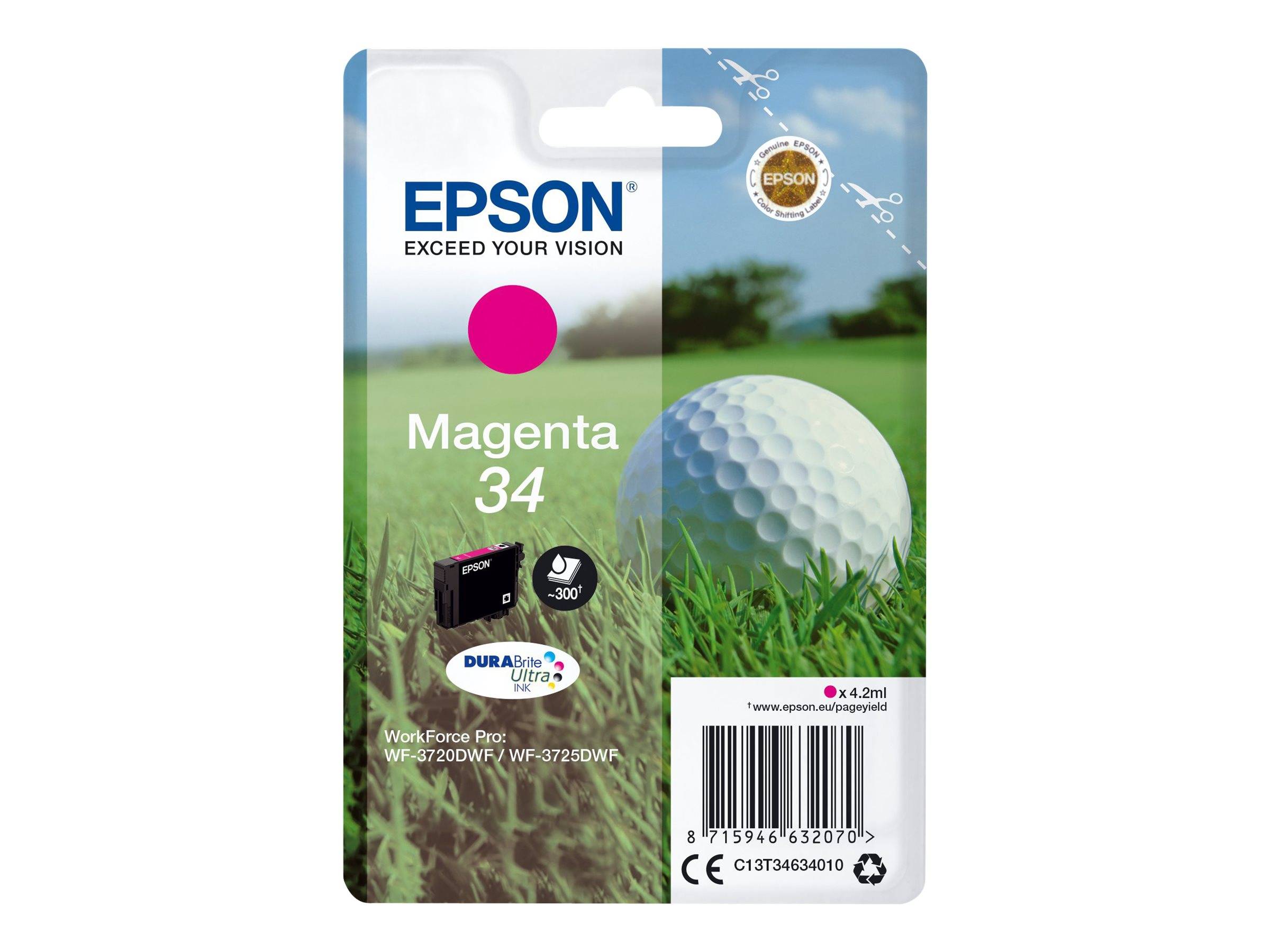 Epson Druckerpatrone T3463, 34 Original Magenta C13T34634010