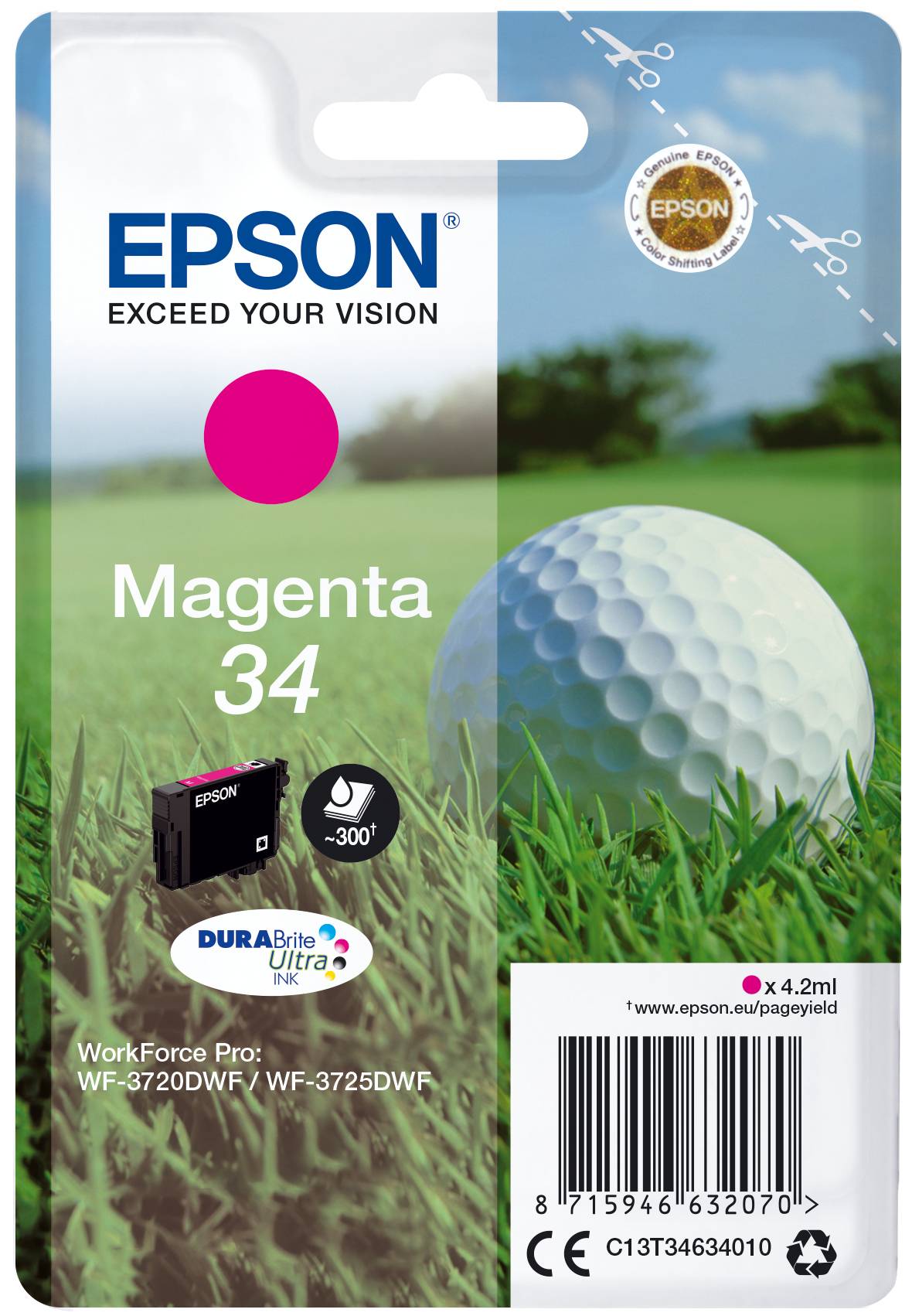 Epson Druckerpatrone T3463, 34 Original Magenta C13T34634010