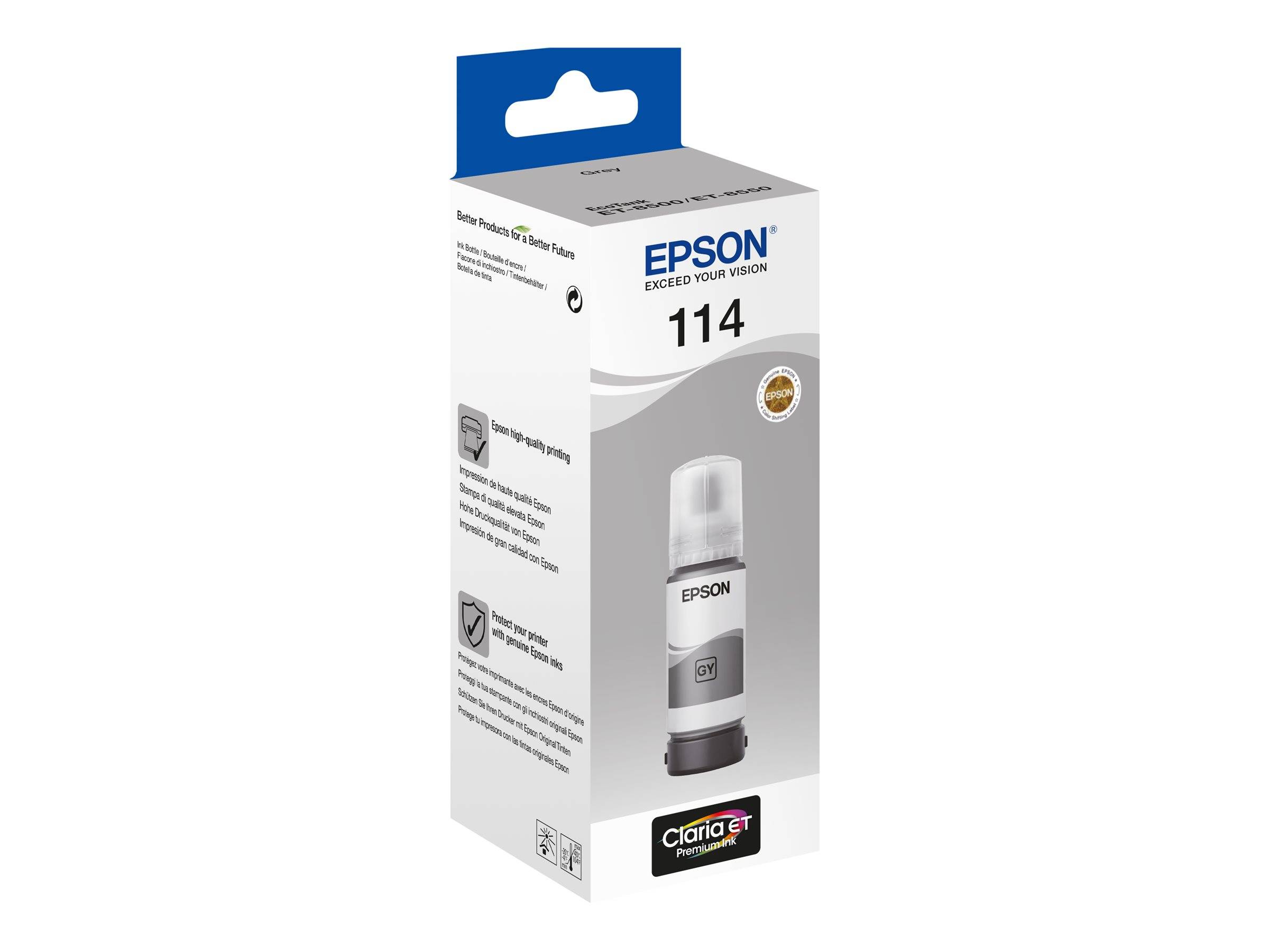 Epson EcoTank 114 - 70ml - Grau - original - Nachfülltinte