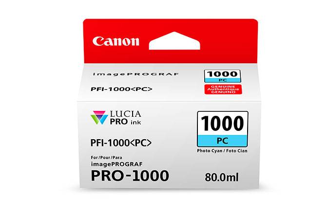 Canon Druckerpatrone PFI-1000PC Original Foto Cyan 0550C001