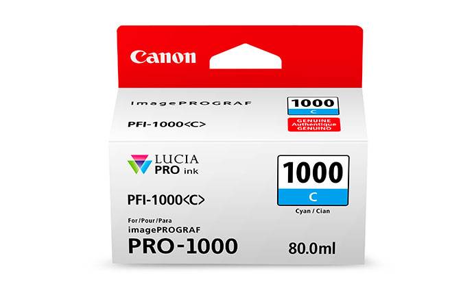 Canon Druckerpatrone PFI-1000C Original Cyan 0547C001