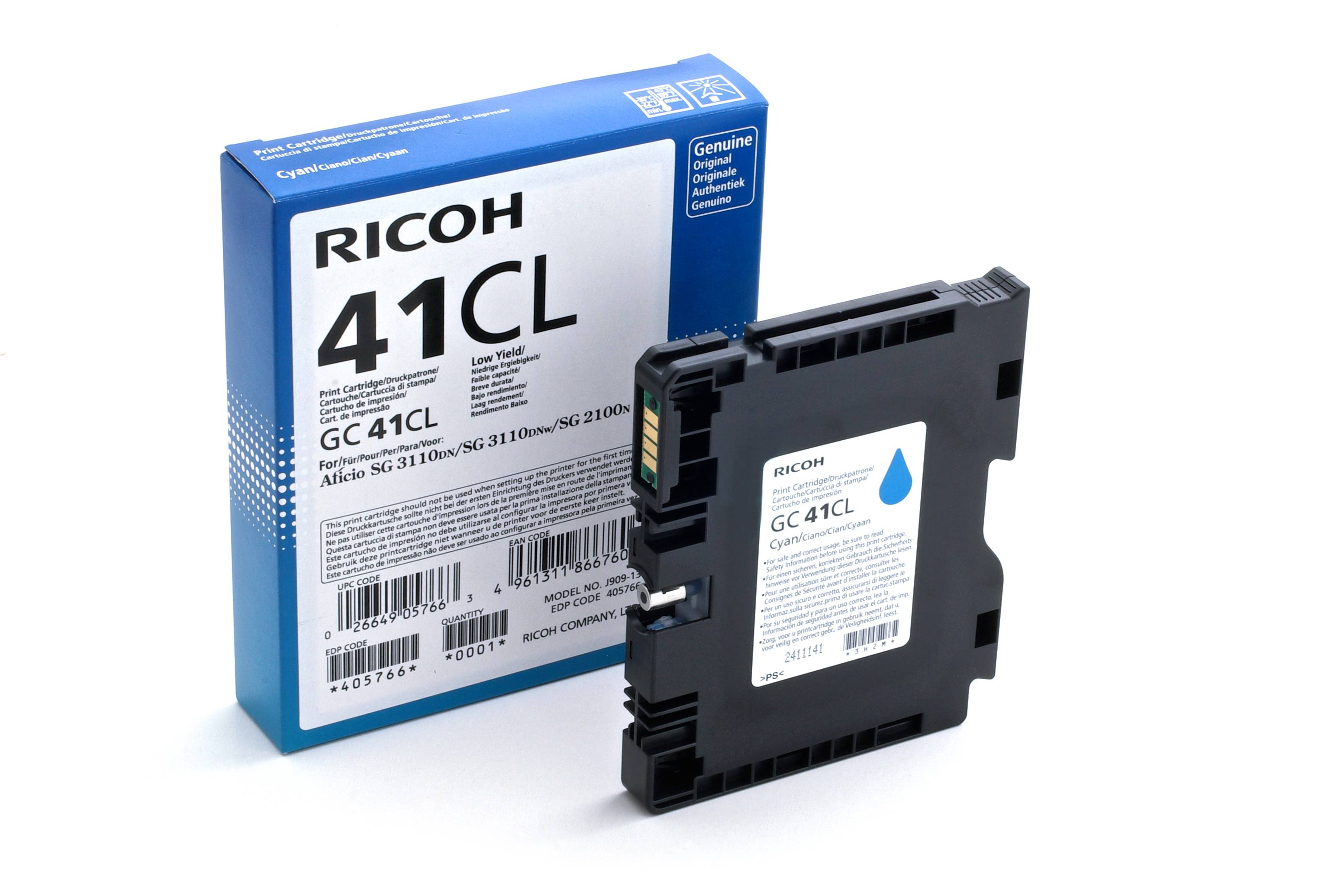 Ricoh GC 41CL - Low Yield - Cyan - Original - Tintenpatrone