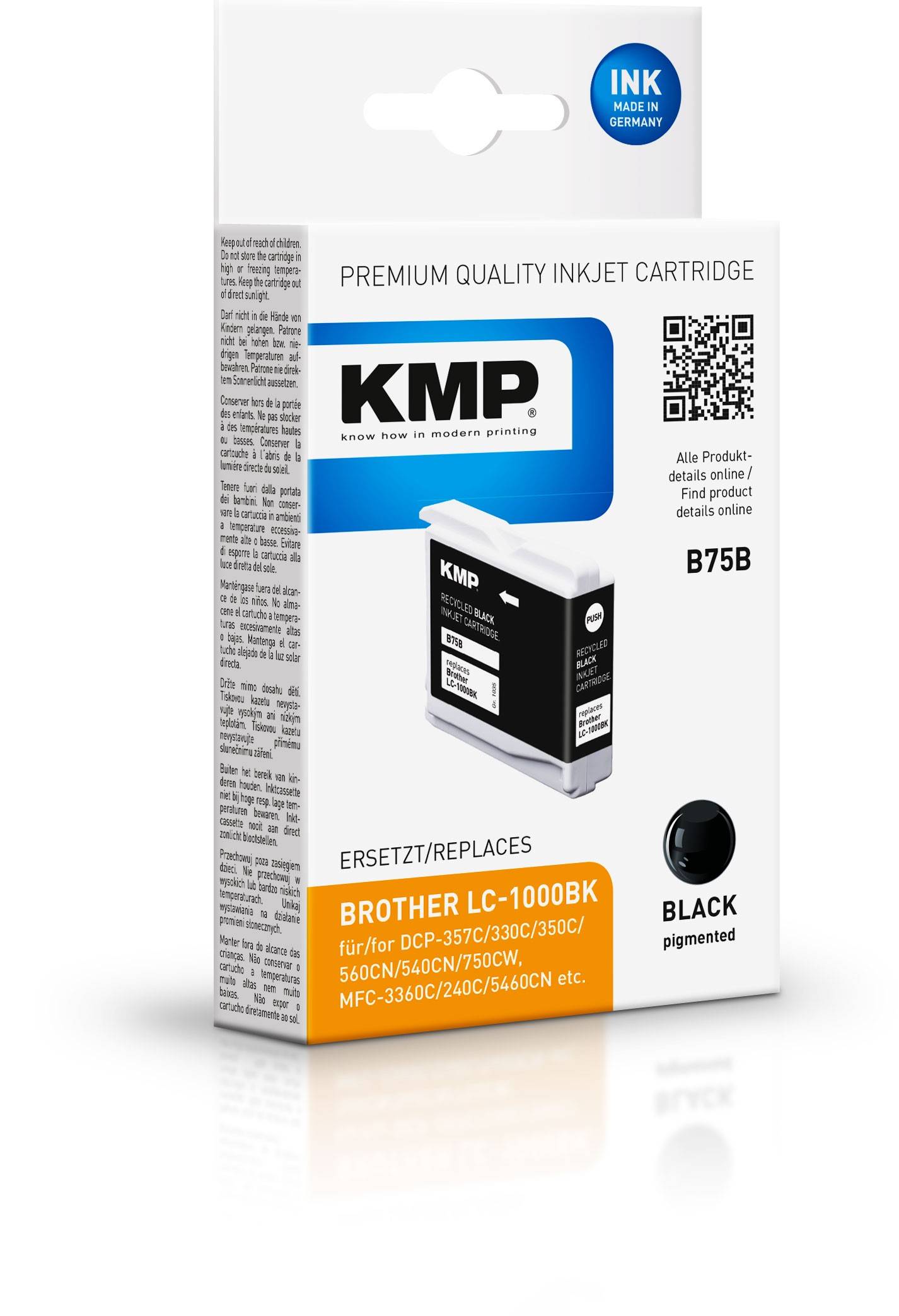 KMP B75B - 16.3 ml - Schwarz - kompatibel - Tintenpatrone - für Brother DCP-350