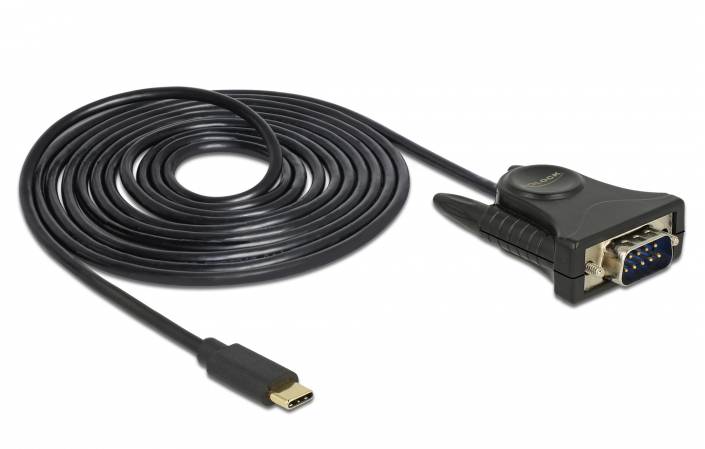 Delock Adapter USB Type-C> 1x seriell DB9 RS-232 ser.