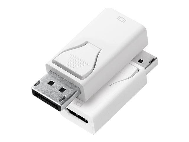 LogiLink CV0057 DisplayPort / HDMI Adapter [1x DisplayPort Stecker - 1x HDMI-Buchse] Weiß vergoldete Steckkontakte
