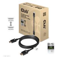club3D HDMI Anschlusskabel HDMI-A Stecker, HDMI-A Stecker 3.00 m Schwarz CAC-1373 10K UHD, 8K UHD, Flammwidrig HDMI-Kabel