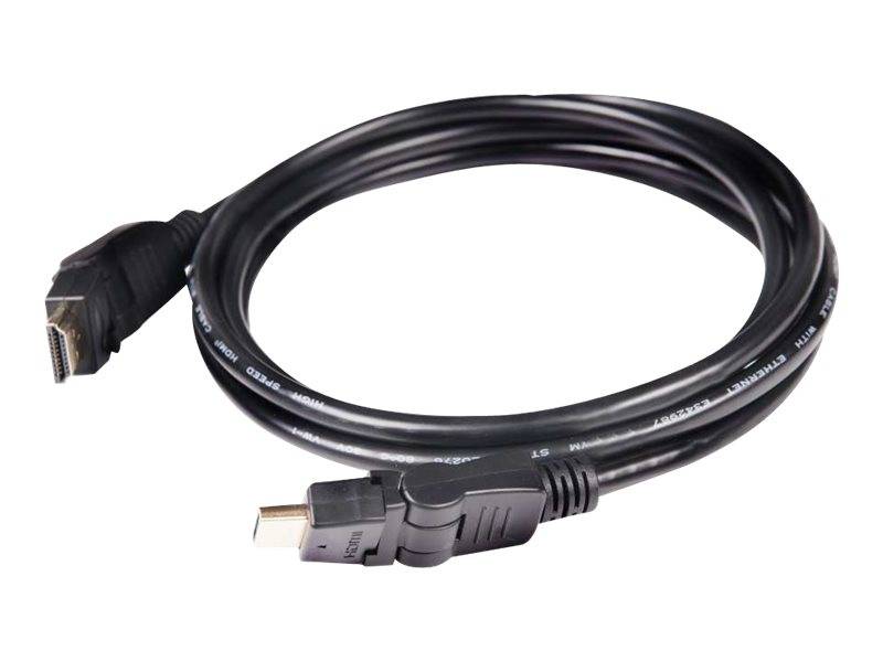 Club3D HDMI Anschlusskabel HDMI-A Stecker, HDMI-A Stecker 2.00m Schwarz CAC-1360 4K UHD, Flammwidrig HDMI-Kabel