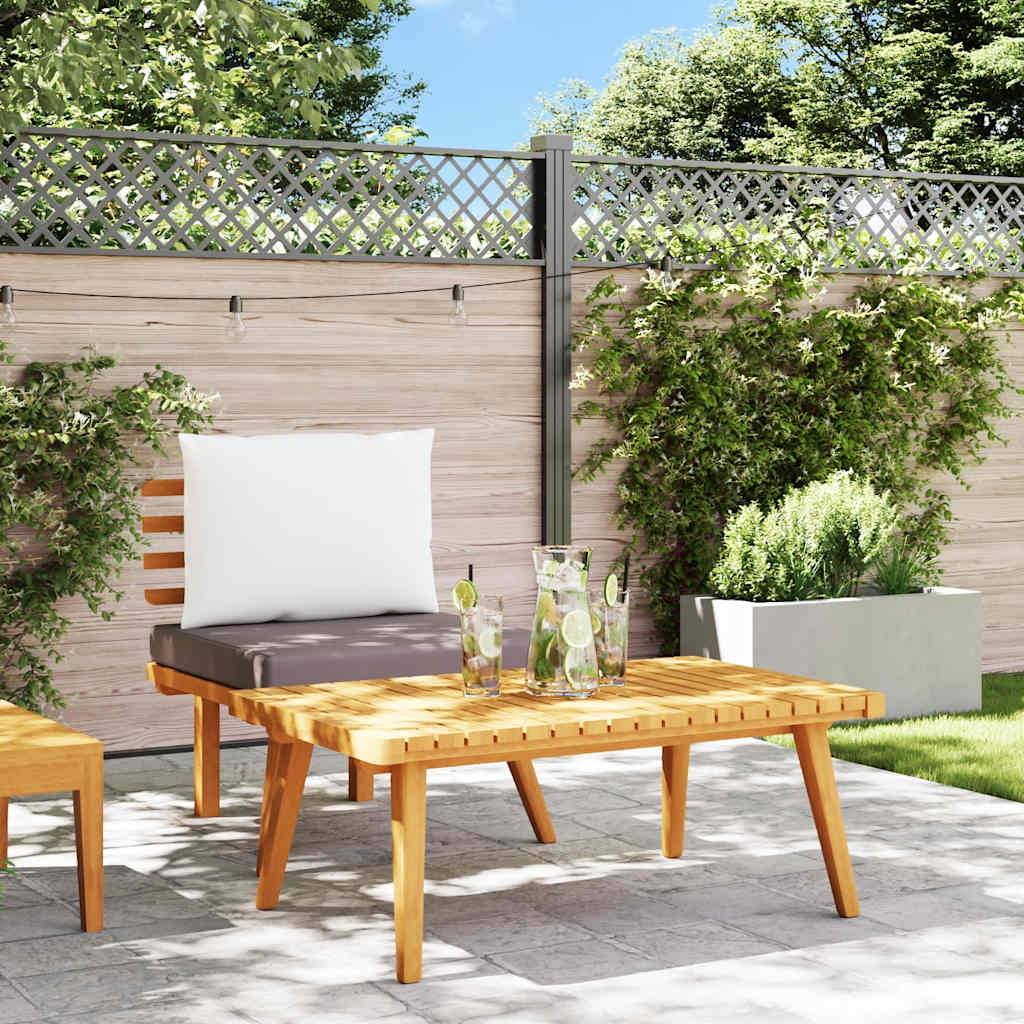 vidaXL 2-tlg. Garten-Lounge-Set mit Kissen Massivholz Akazie