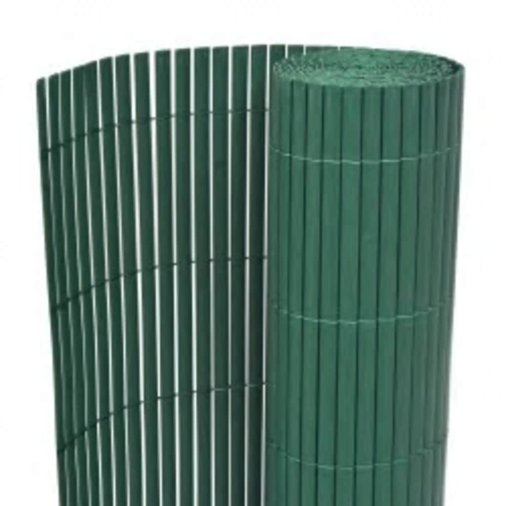 vidaXL Gartenzaun Doppelseitig 90x400 cm Grün