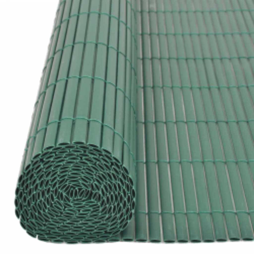 vidaXL Gartenzaun Doppelseitig 90x400 cm Grün