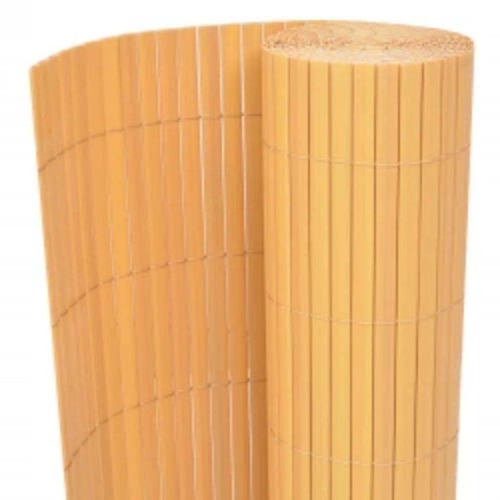 vidaXL Gartenzaun Doppelseitig 110x300 cm Gelb